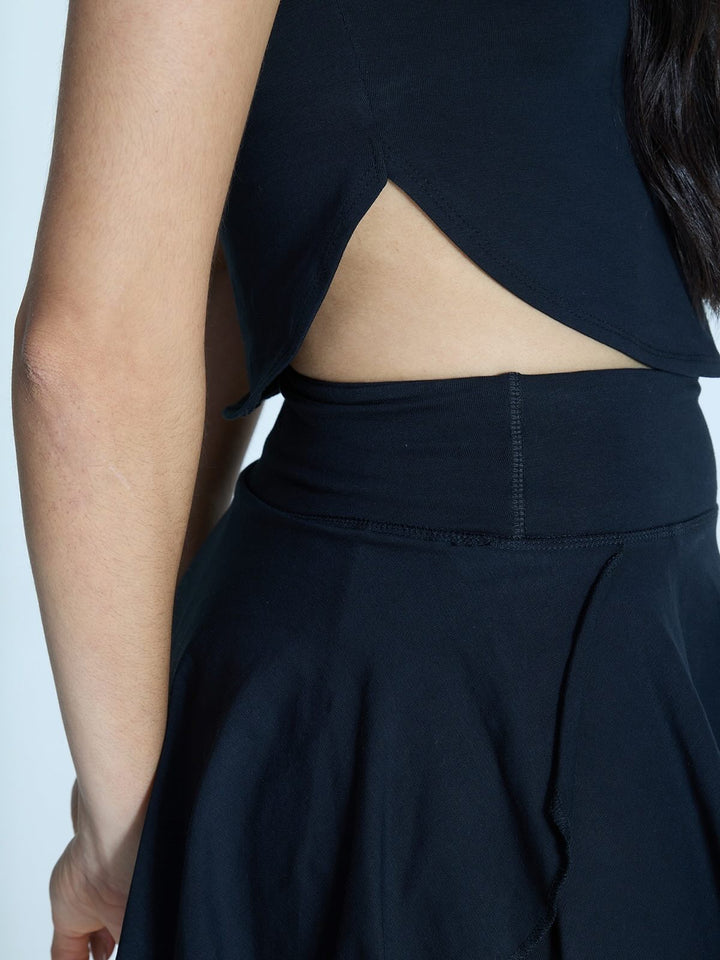 Black Cotton Baby Tee