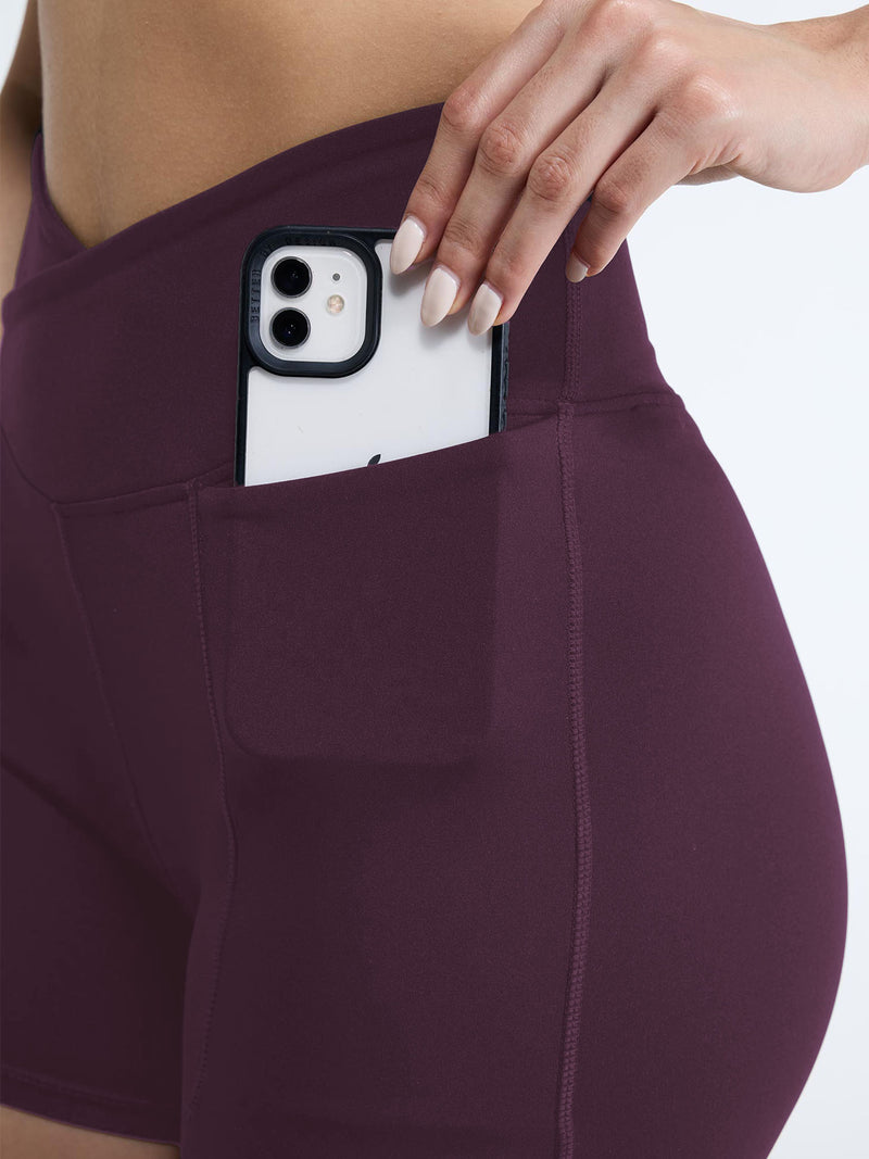 Wine Hourglass Booty Shorts