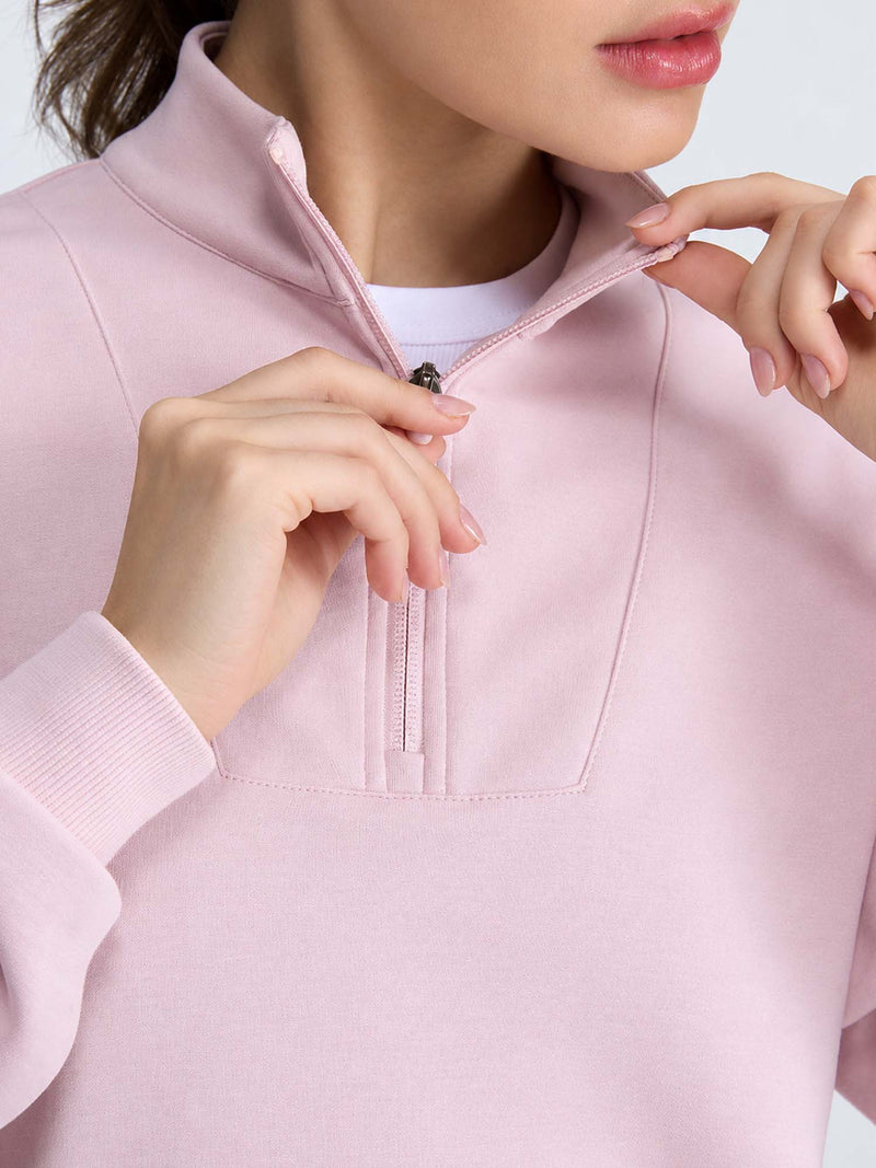 Blush Mello Q-Zip Sweatshirt