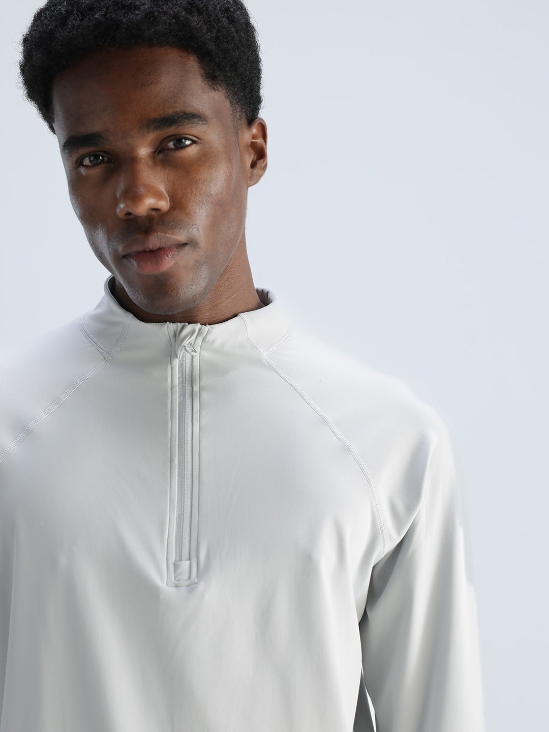 Light Grey Athletic Quarter-Zip