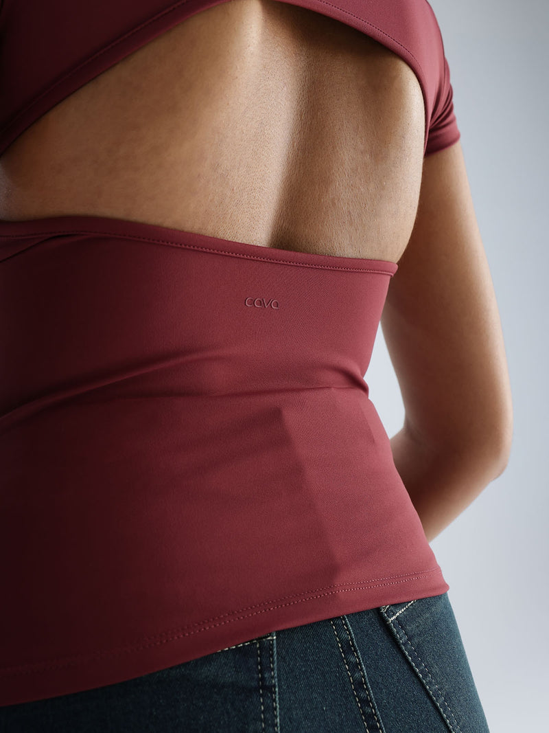 Cherry Sleek Backless Built-in Top
