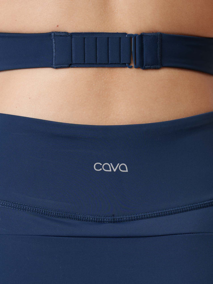 Navy Tieback Swim Top