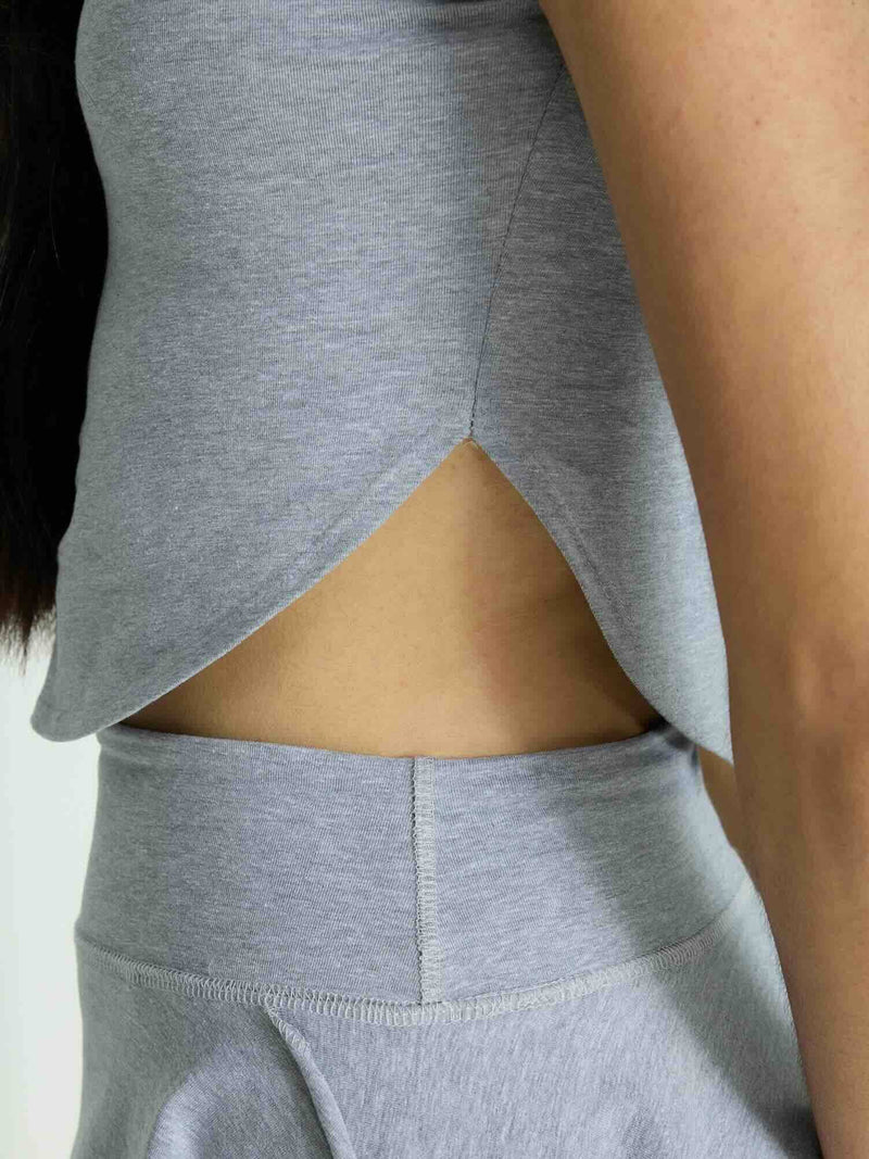 Grey Cotton Baby Tee