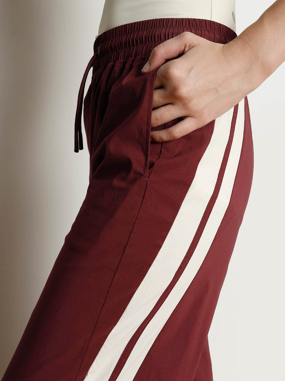 Maroon Drift Wide Leg Tracks - Women