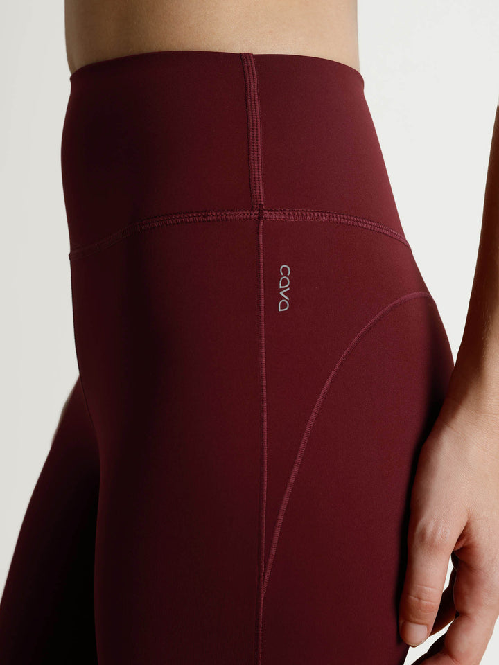 Maroon Contour Snug Leggings
