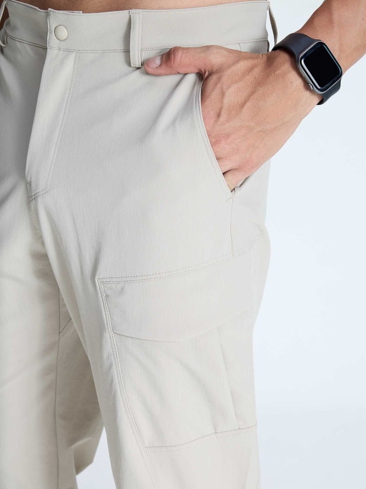 Beige Stride Cargo Pants