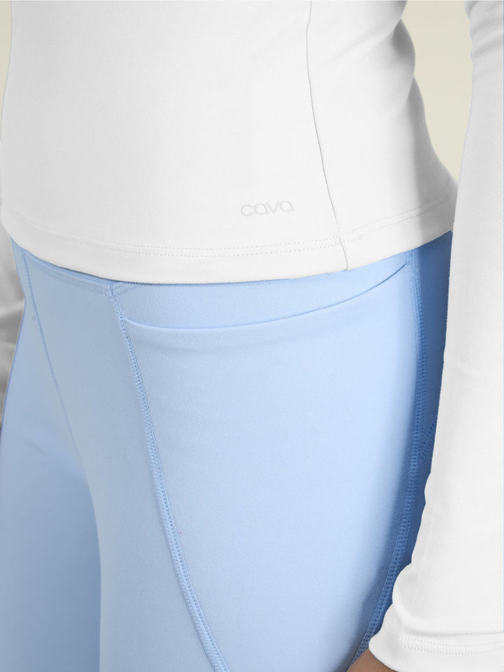 White Sculpt Crew Top