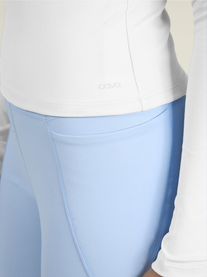 White Sculpt Crew Top