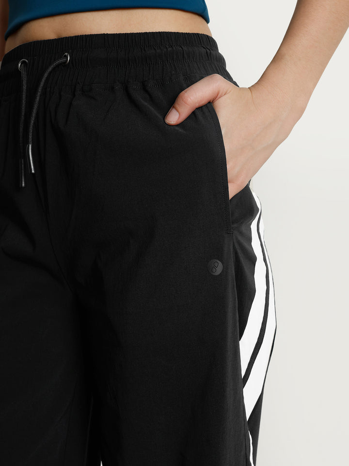 Black Drift Wide Leg Tracks - Women