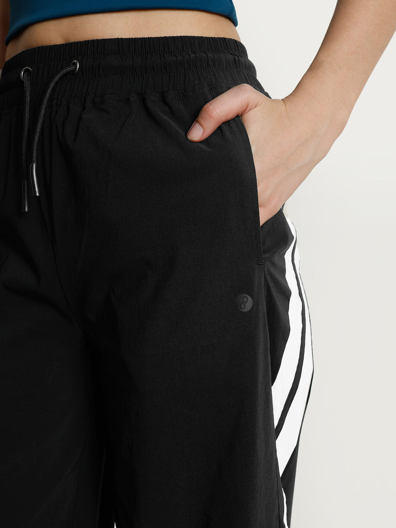 Black Drift Wide Leg Tracks - Women
