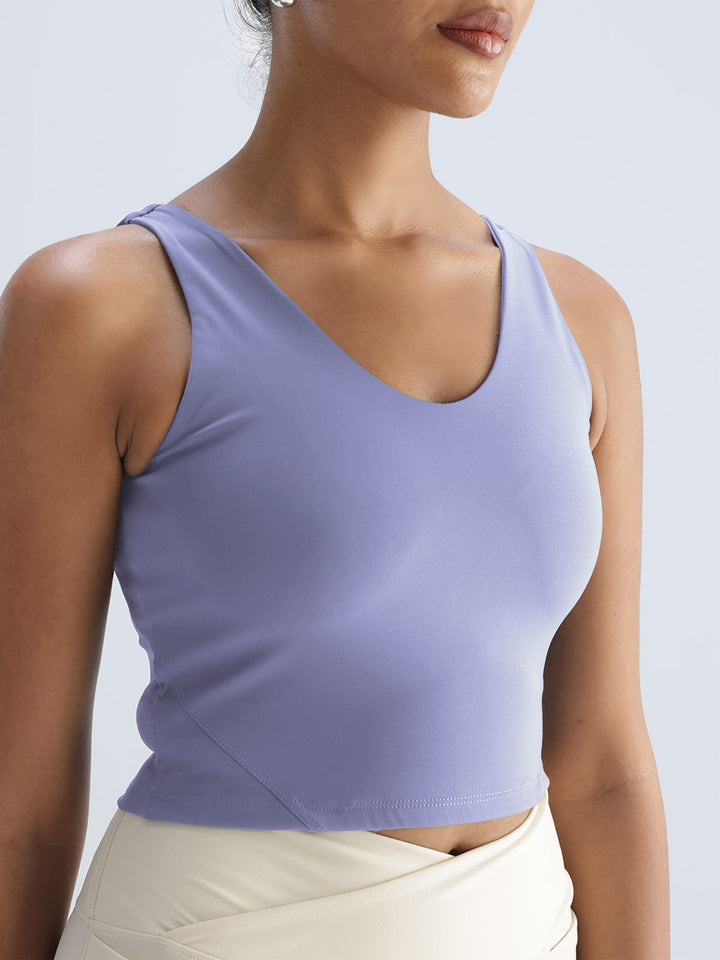 Lilac Refine Crop Tank