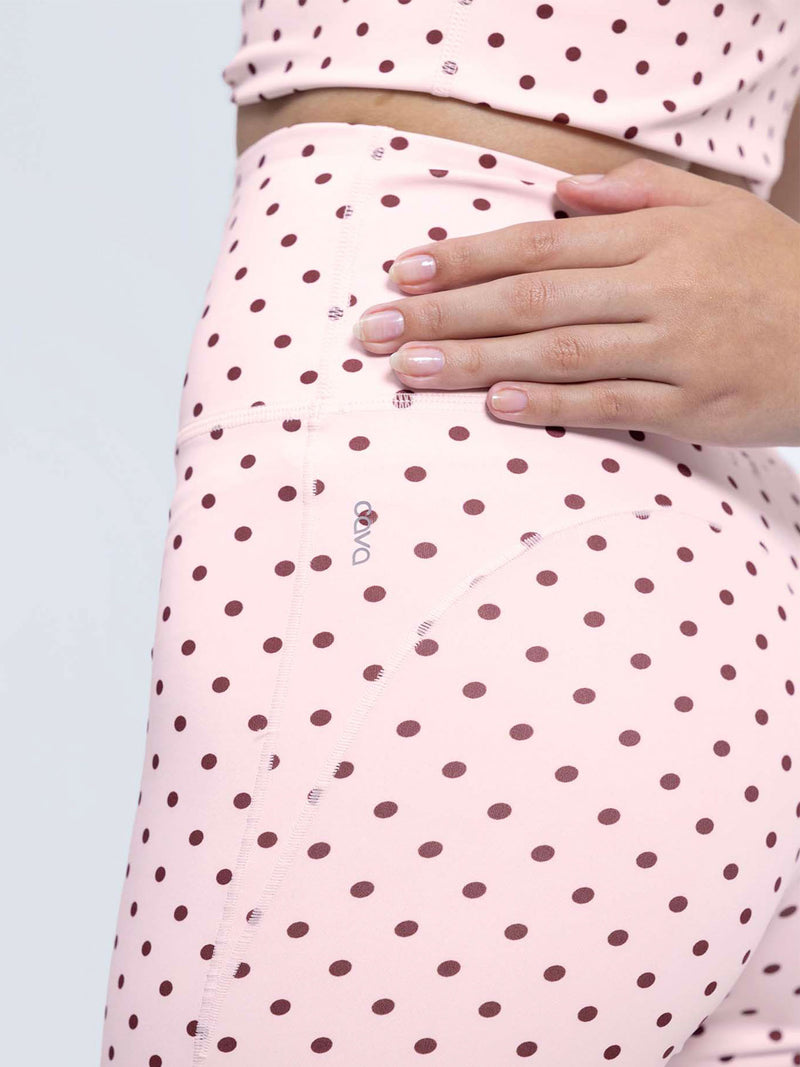 Blush Polka Contour Booty Shorts