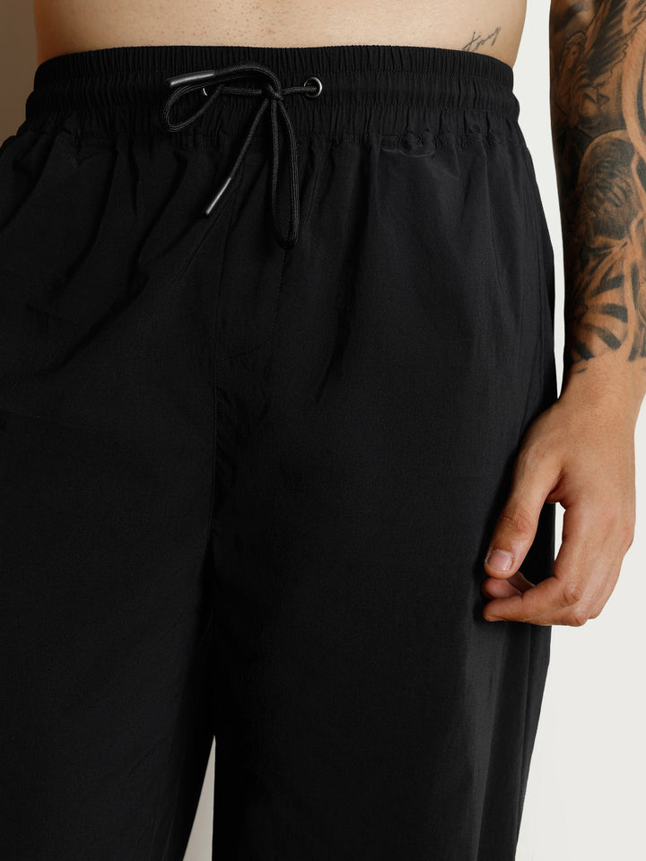 Black Drift Wide Leg Tracks - Men