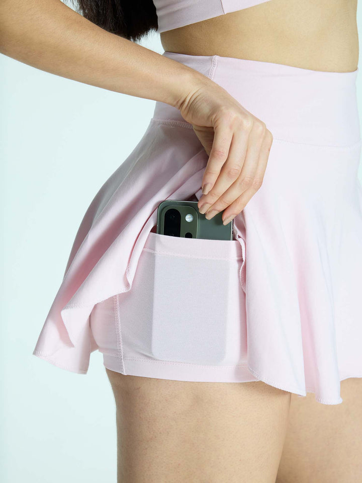 Pink Cotton Twirl Skorts