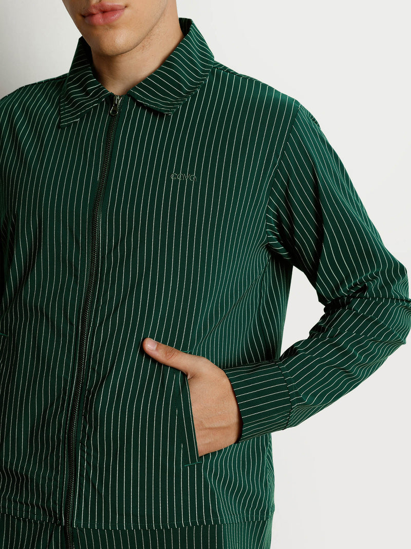 Pine Striped Shacket