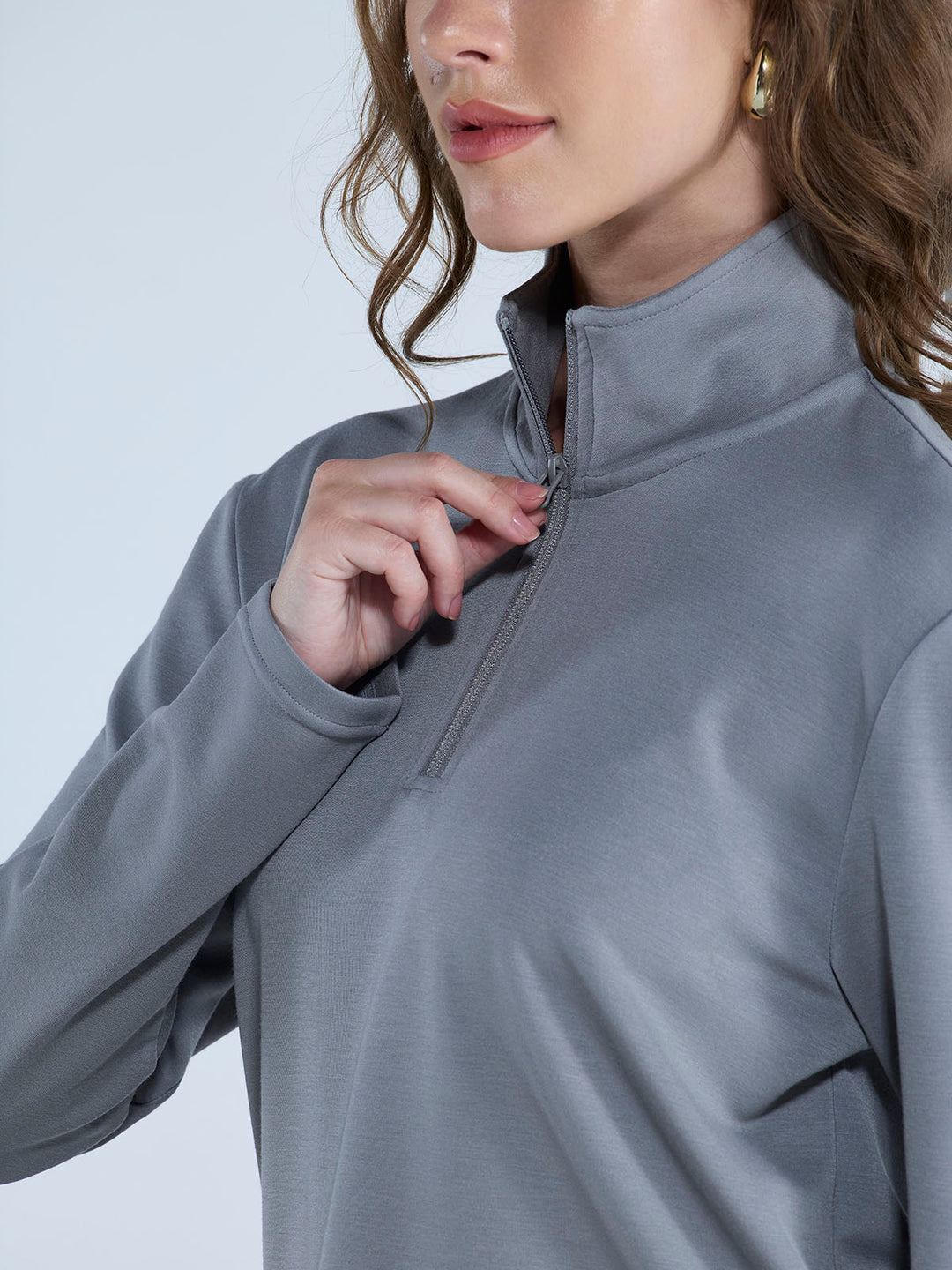 Grey Adaptive Quarter Zip