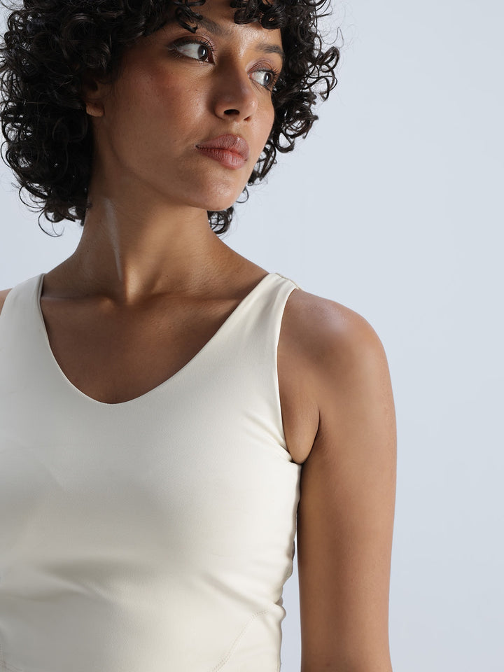 Ivory Refine Crop Tank