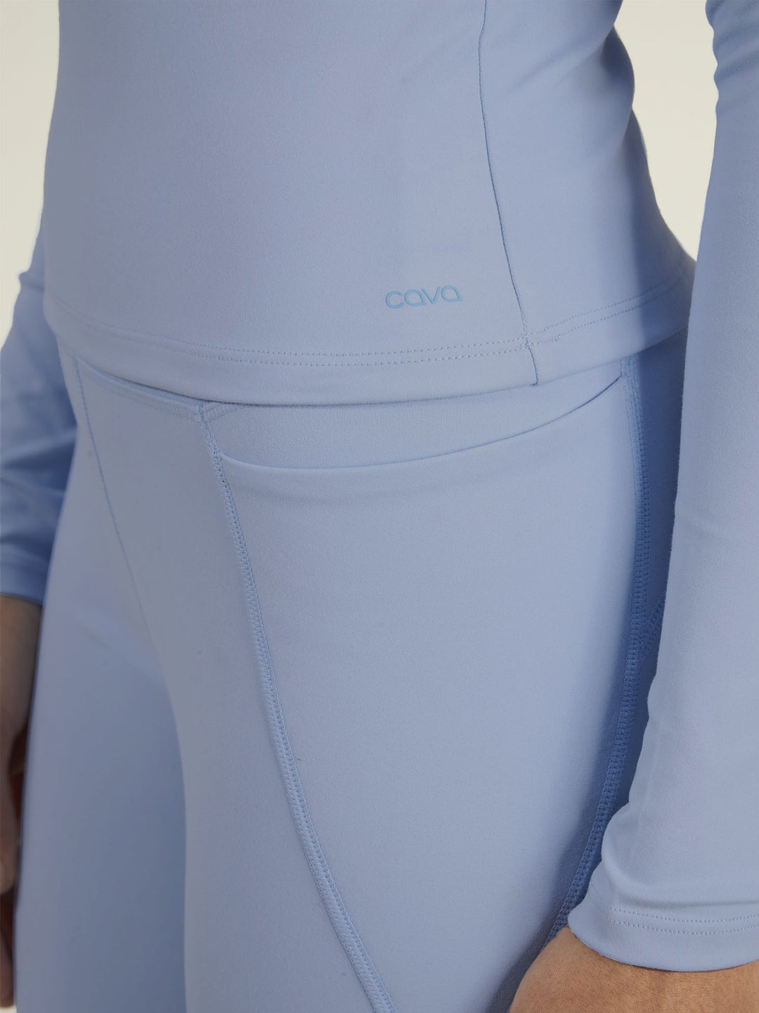 Storm Blue Sculpt Crew Top