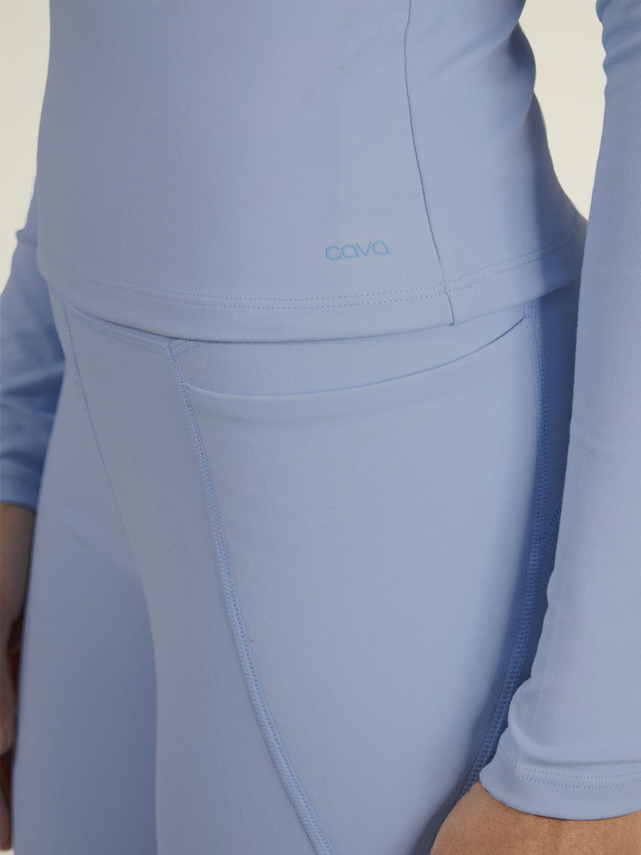 Storm Blue Sculpt Crew Top
