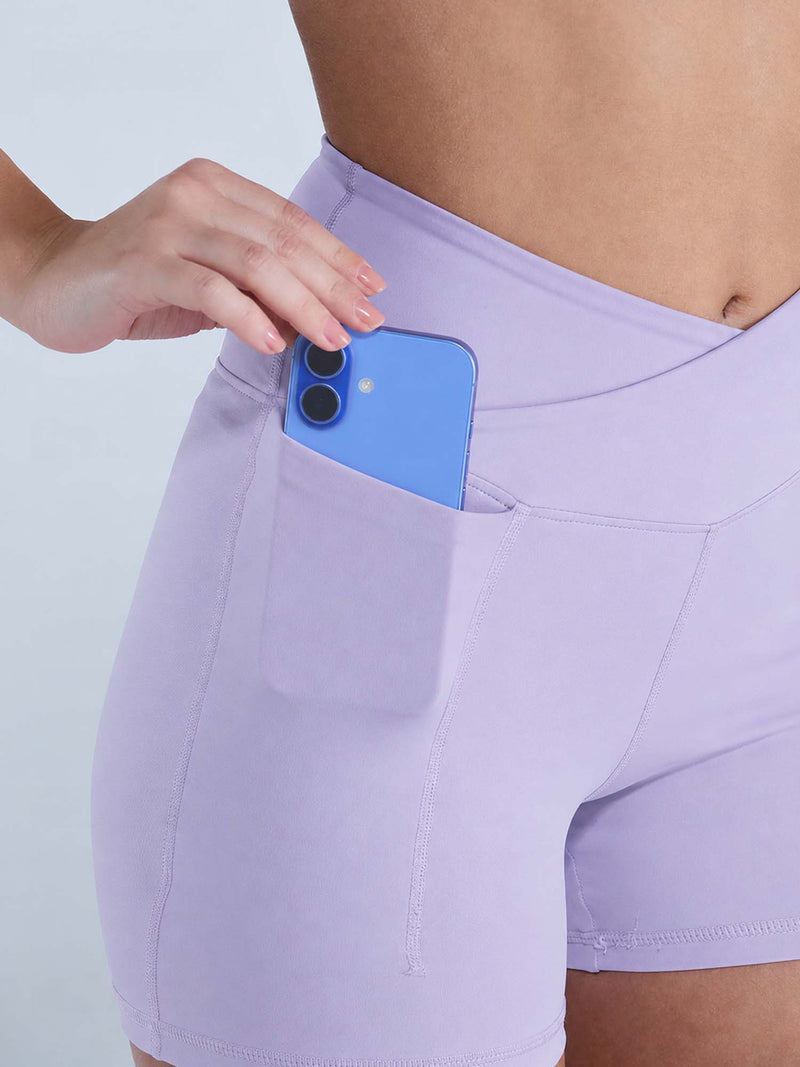 Lilac Hourglass Booty Shorts