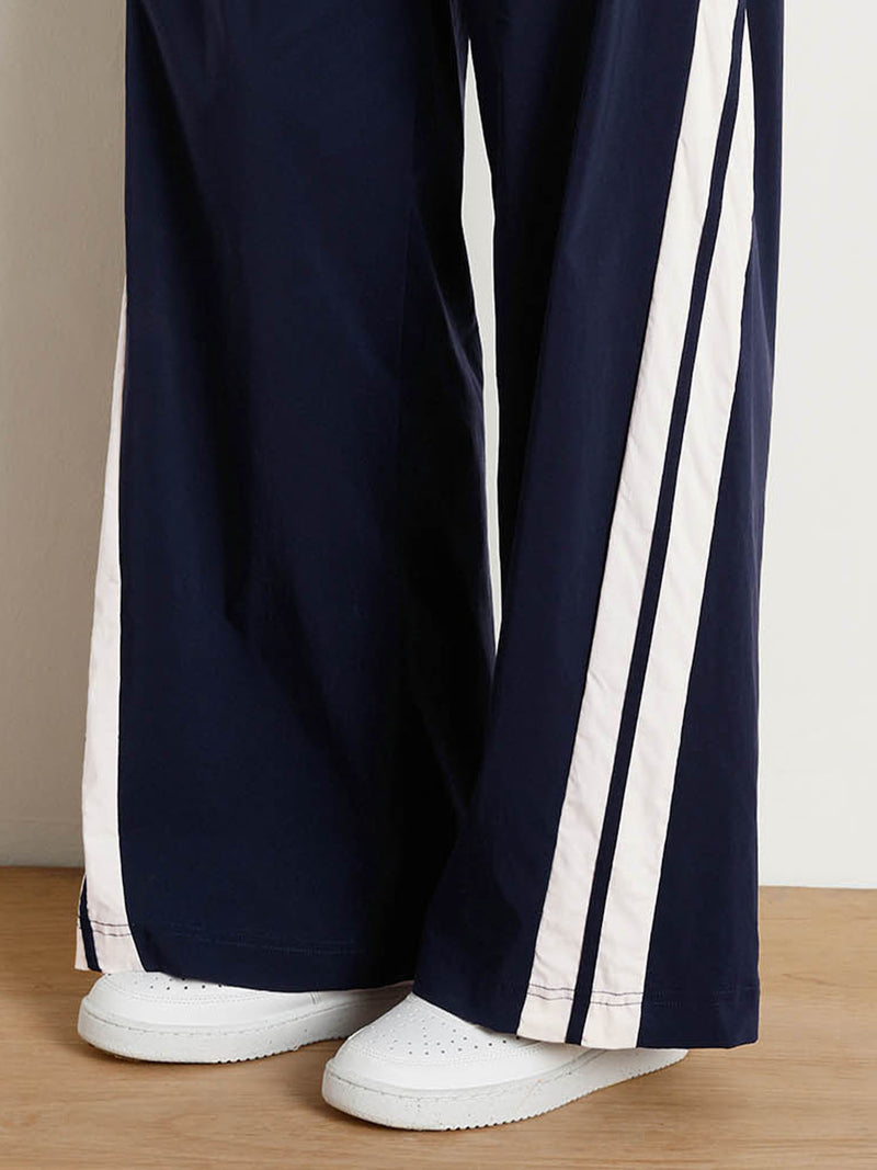 Navy Drift Wide Leg Tracks - Women