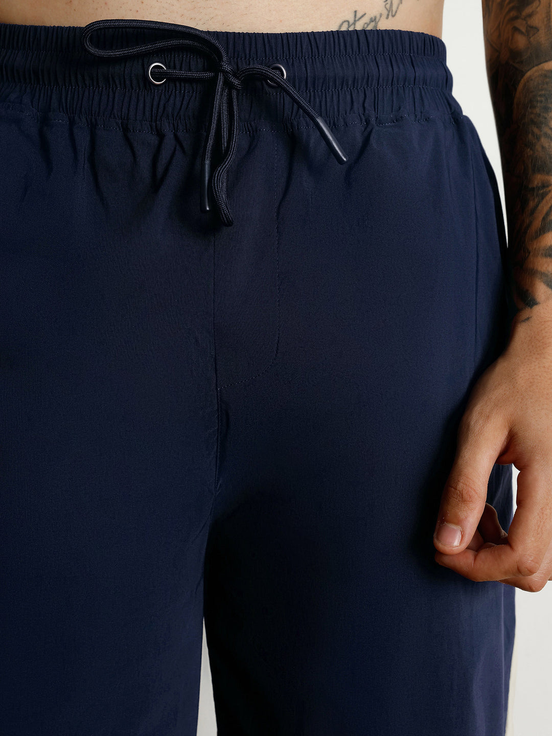 Navy Drift Wide Leg Tracks - Men