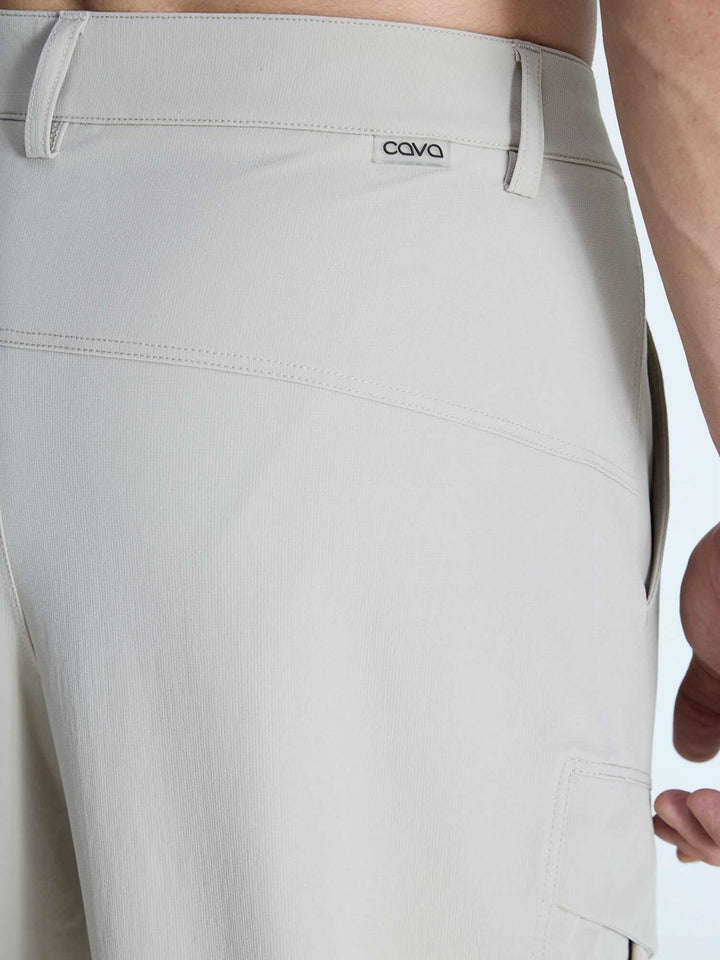 Beige Stride Cargo Pants