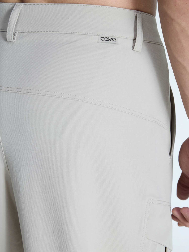 Beige Stride Cargo Pants