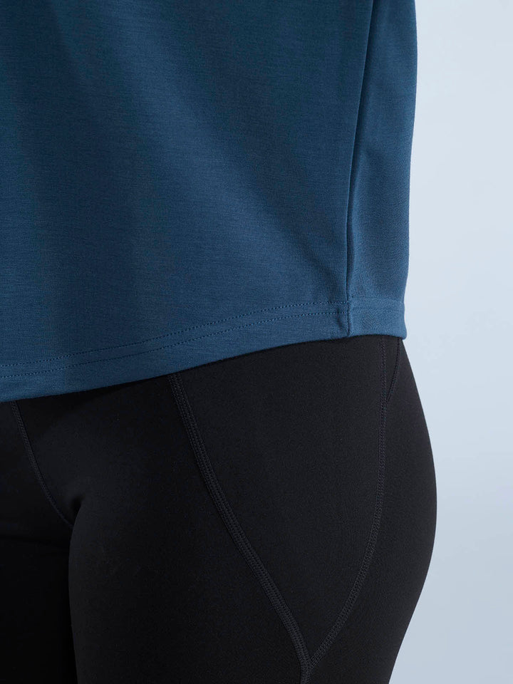 Petrol Blue Adaptive Quarter Zip