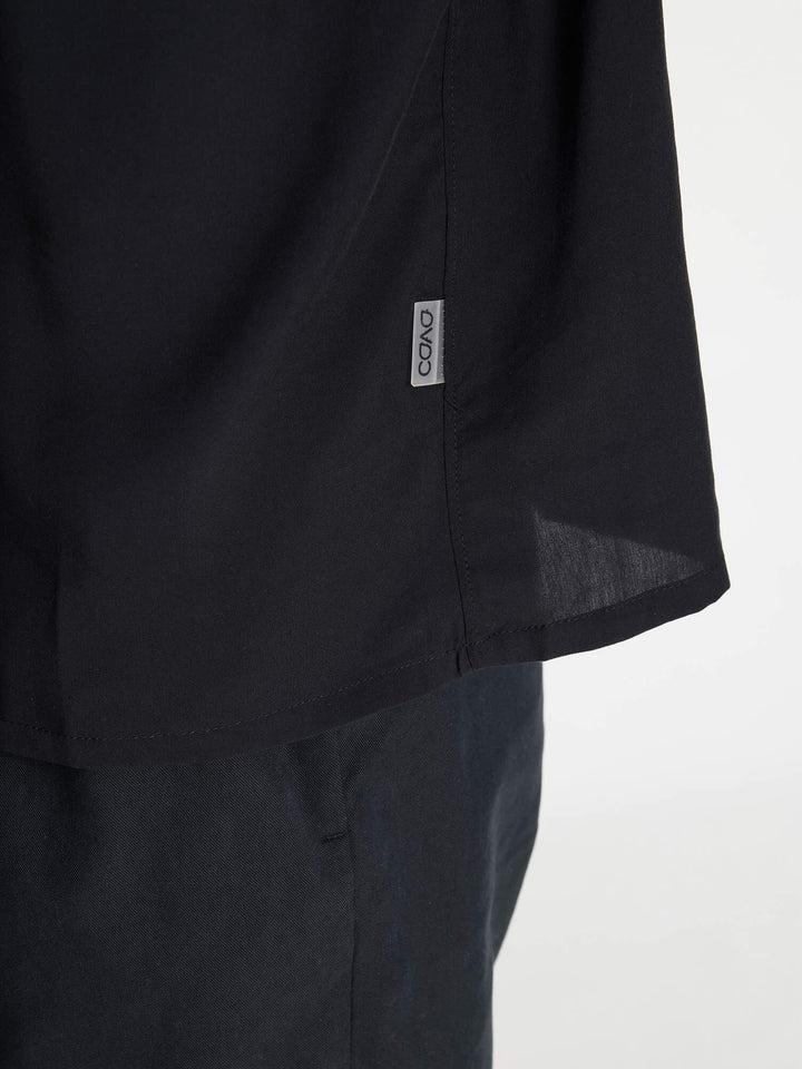 Black Airy Resort Shirt