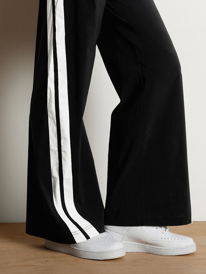 Black Drift Wide Leg Tracks - Women