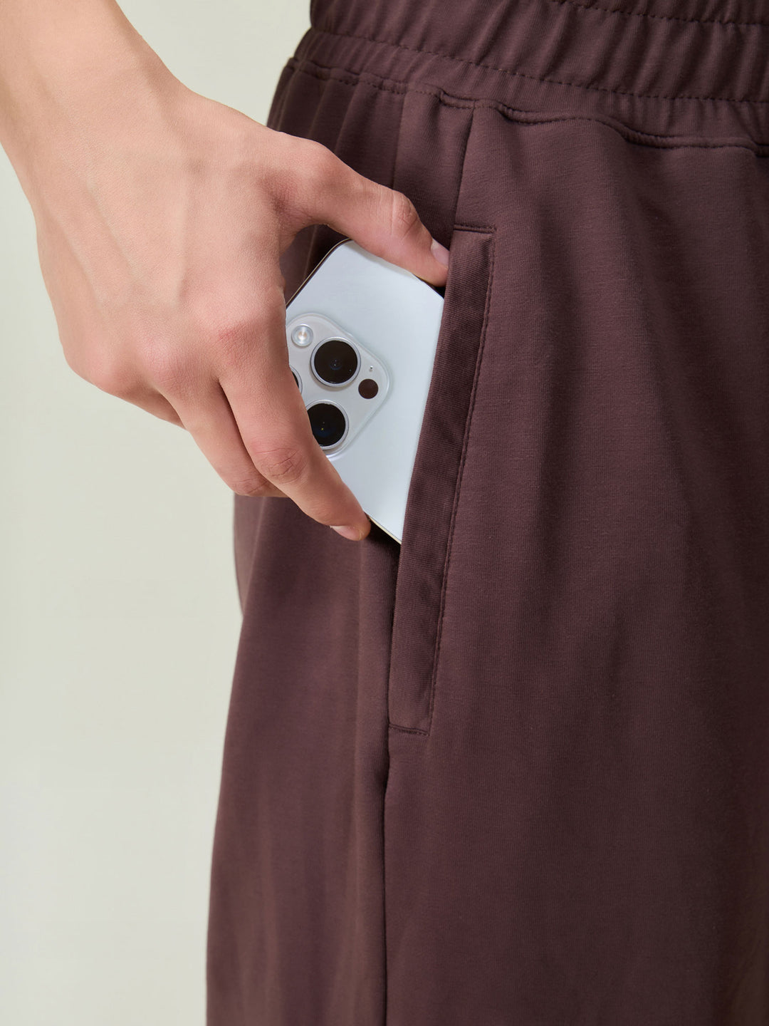 Brown Wide Leg Joggers