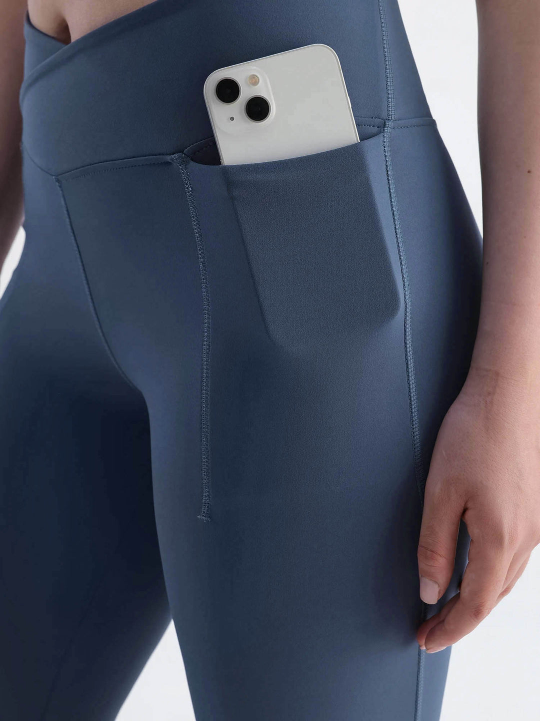 Steel Blue  Hourglass Flared Leggings