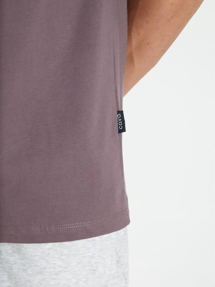 Dusky Purple Supima V Neck T-shirt - Regular Fit