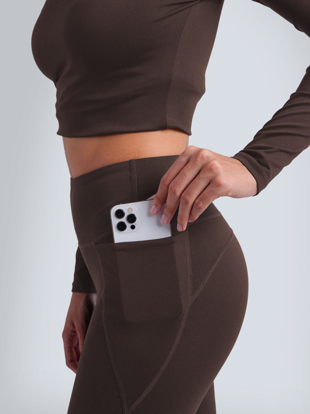 Brown Sculpt Bootcut Leggings