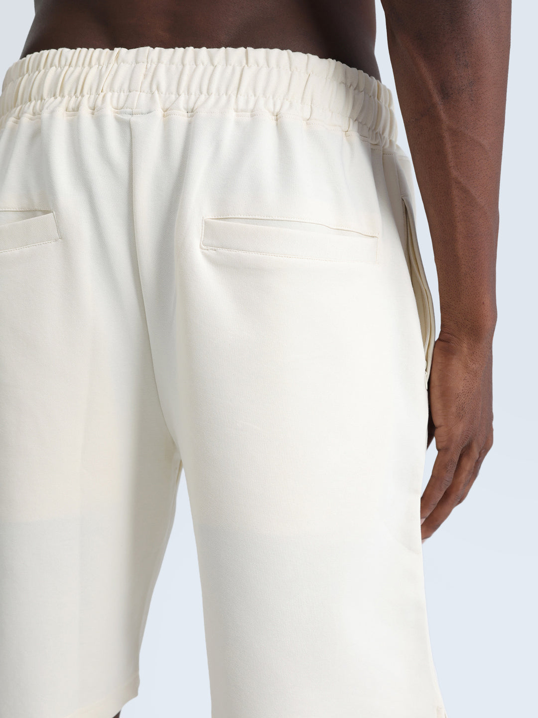 Ivory Cotton Leisure Shorts