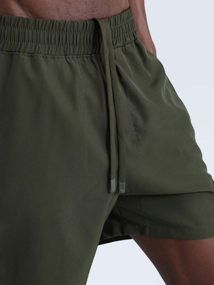 Olive 5" Pacer Shorts