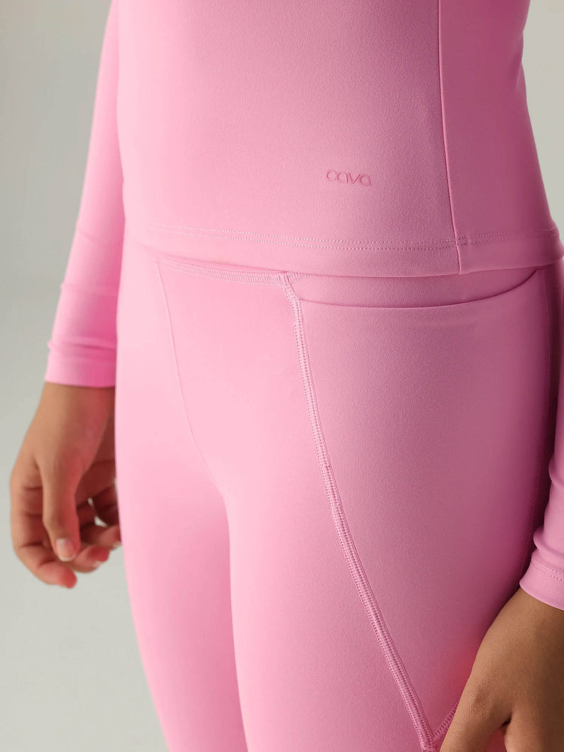 Pink Sculpt Crew Top