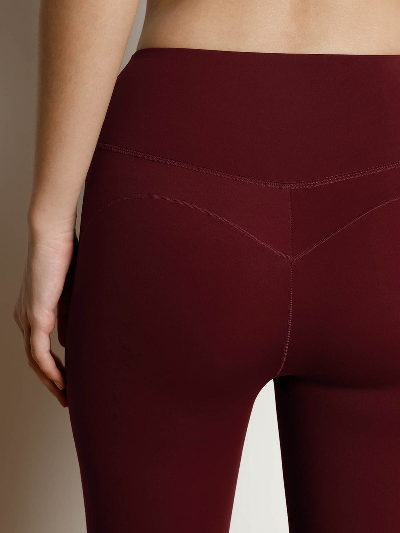 Maroon Contour Snug Leggings