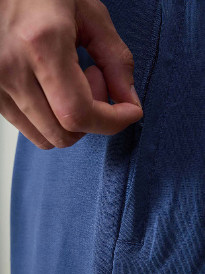 Blue Wide Leg Joggers