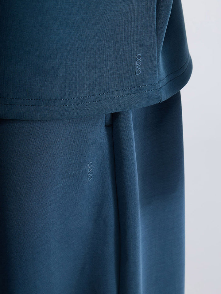 Petrol Blue Mello Quarter Zip