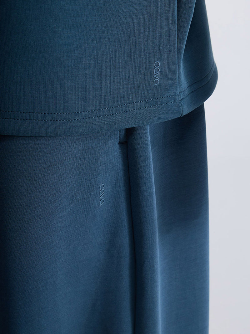 Petrol Blue Mello Quarter Zip