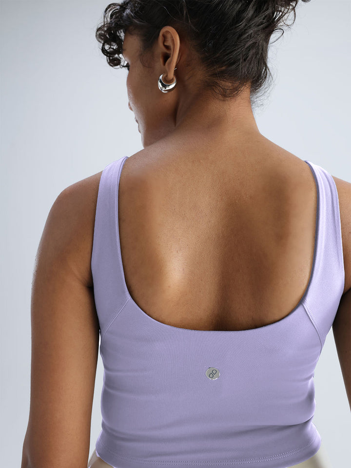 Lilac Refine Crop Tank