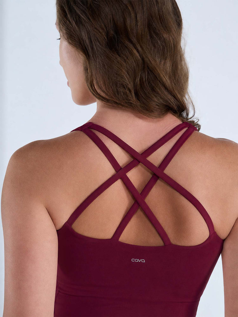 Cherry Heartline Sports Bra