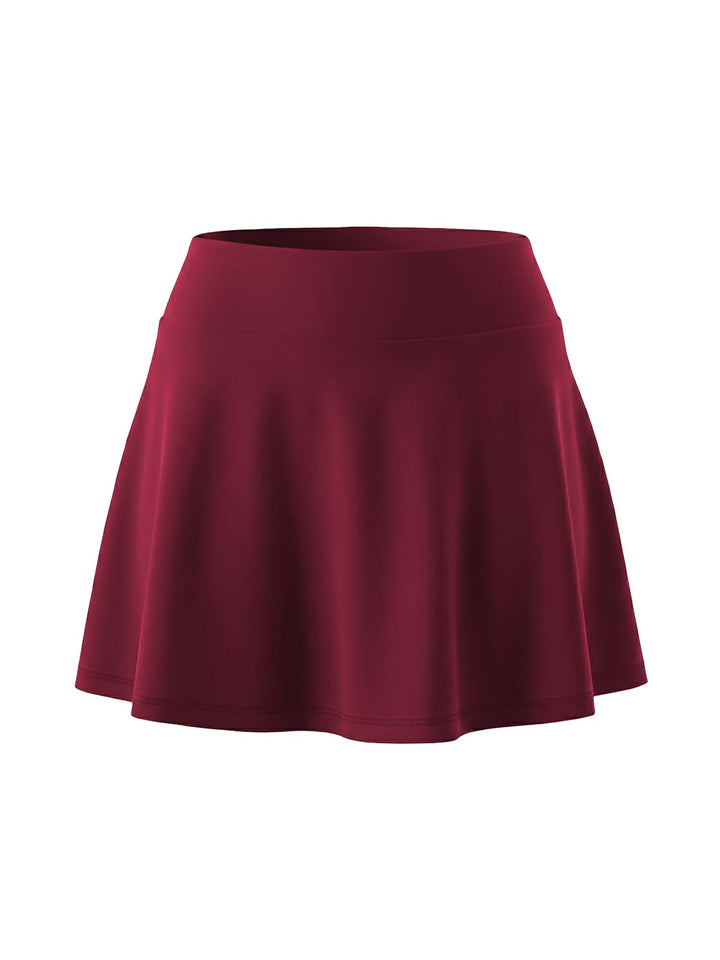 Cherry Ripple Swim Skorts