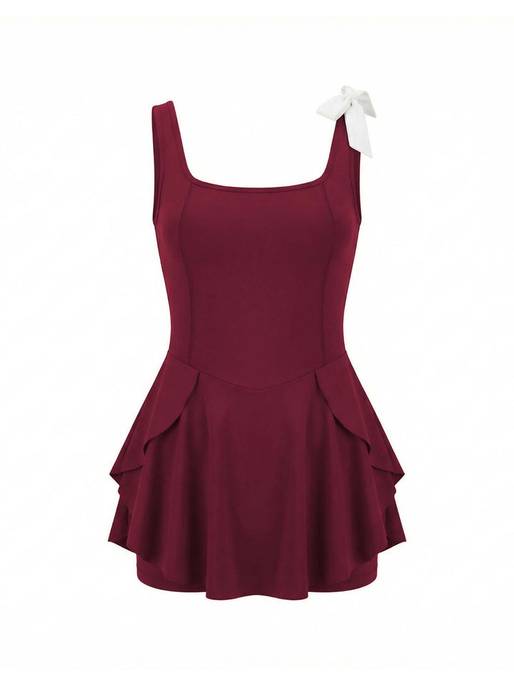 Cherry Swirl Swim Dress