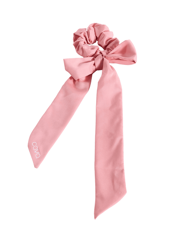 Pink Cava Bow Scrunchie