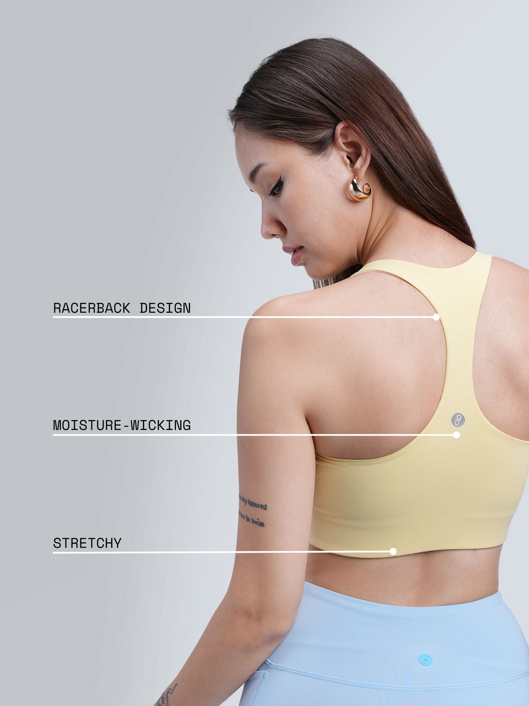 Butter Yellow Ultra Support Sports Bra