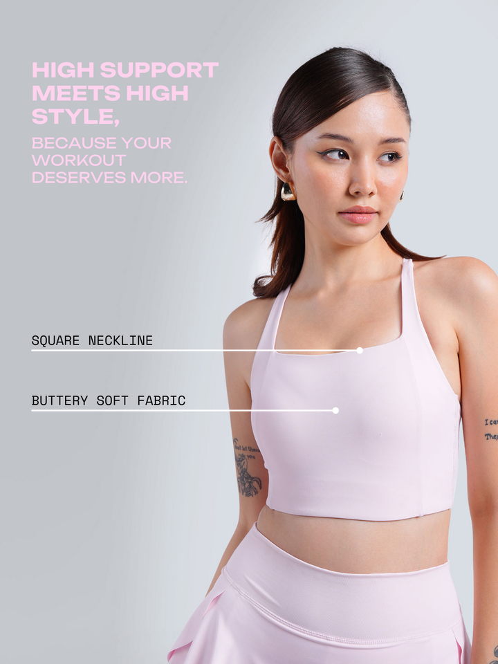 Pink Ultra Support Sports Bra