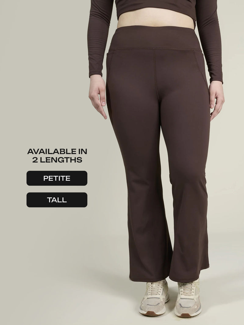 Brown Sculpt Bootcut Leggings
